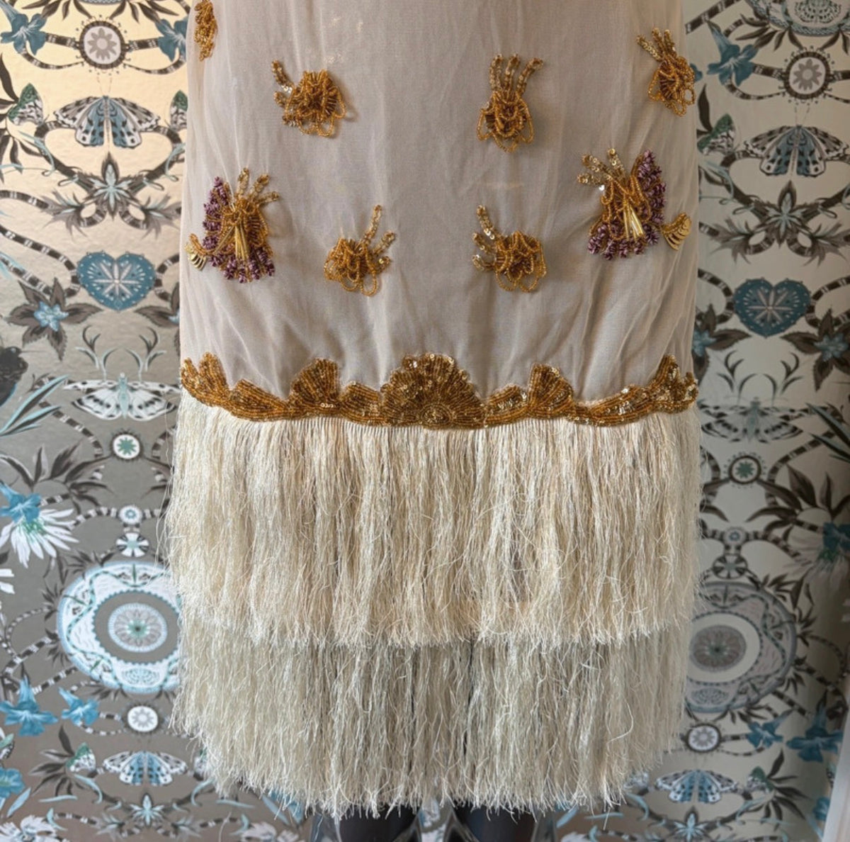 Just Cavalli Embellished Fringe Flapper Dress
