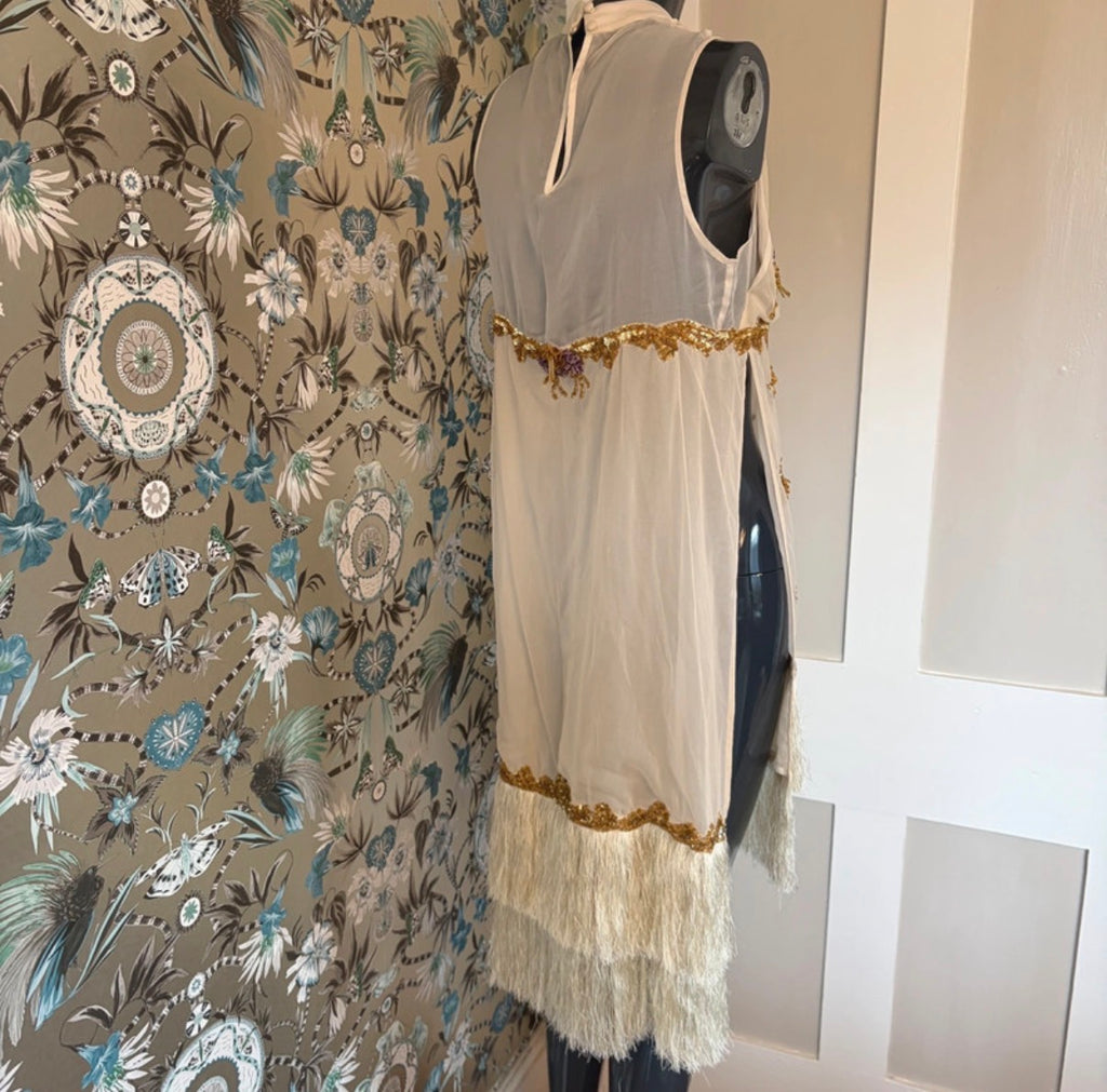 Just Cavalli Embellished Fringe Flapper Dress
