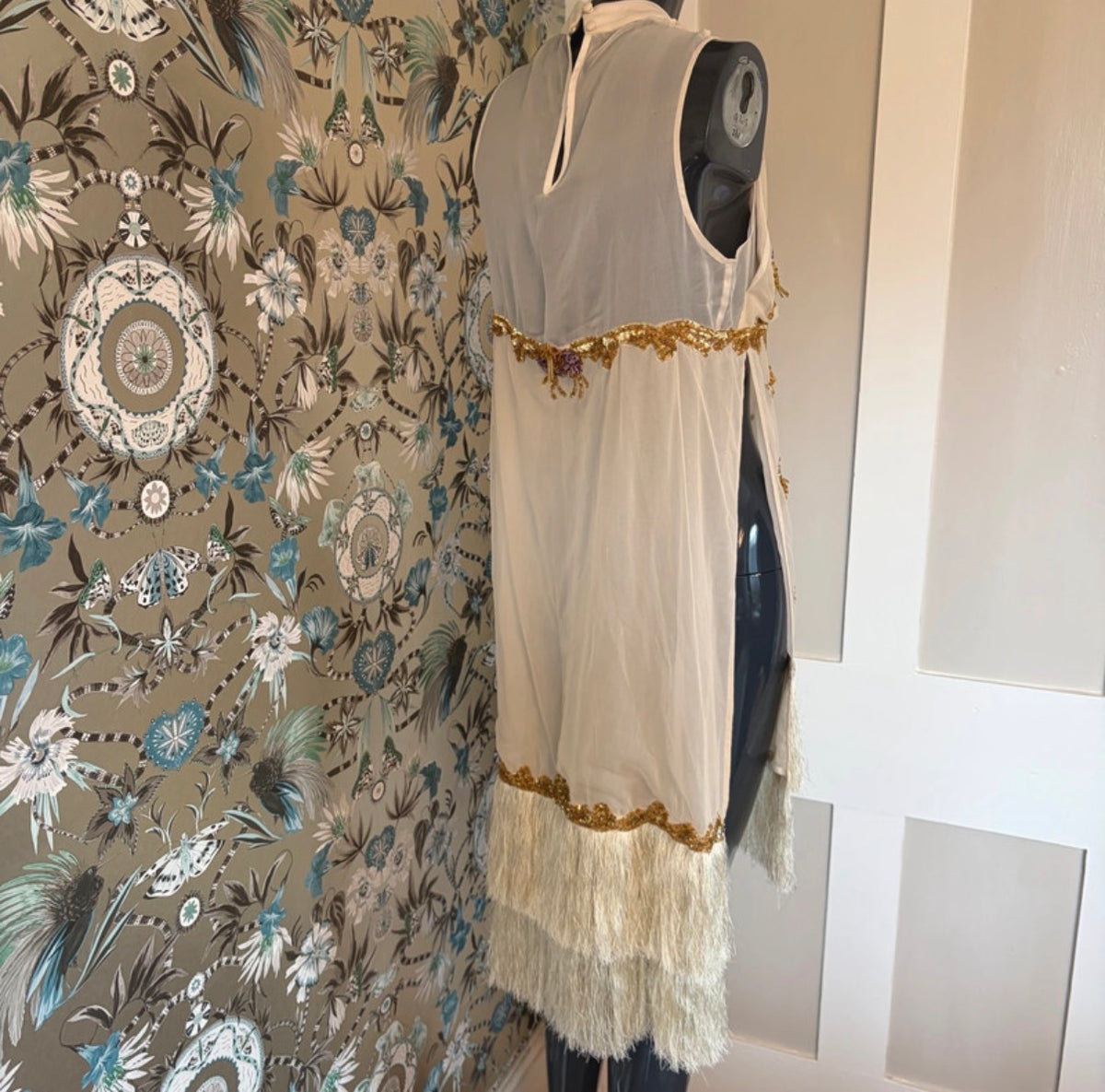 Just Cavalli Embellished Fringe Flapper Dress