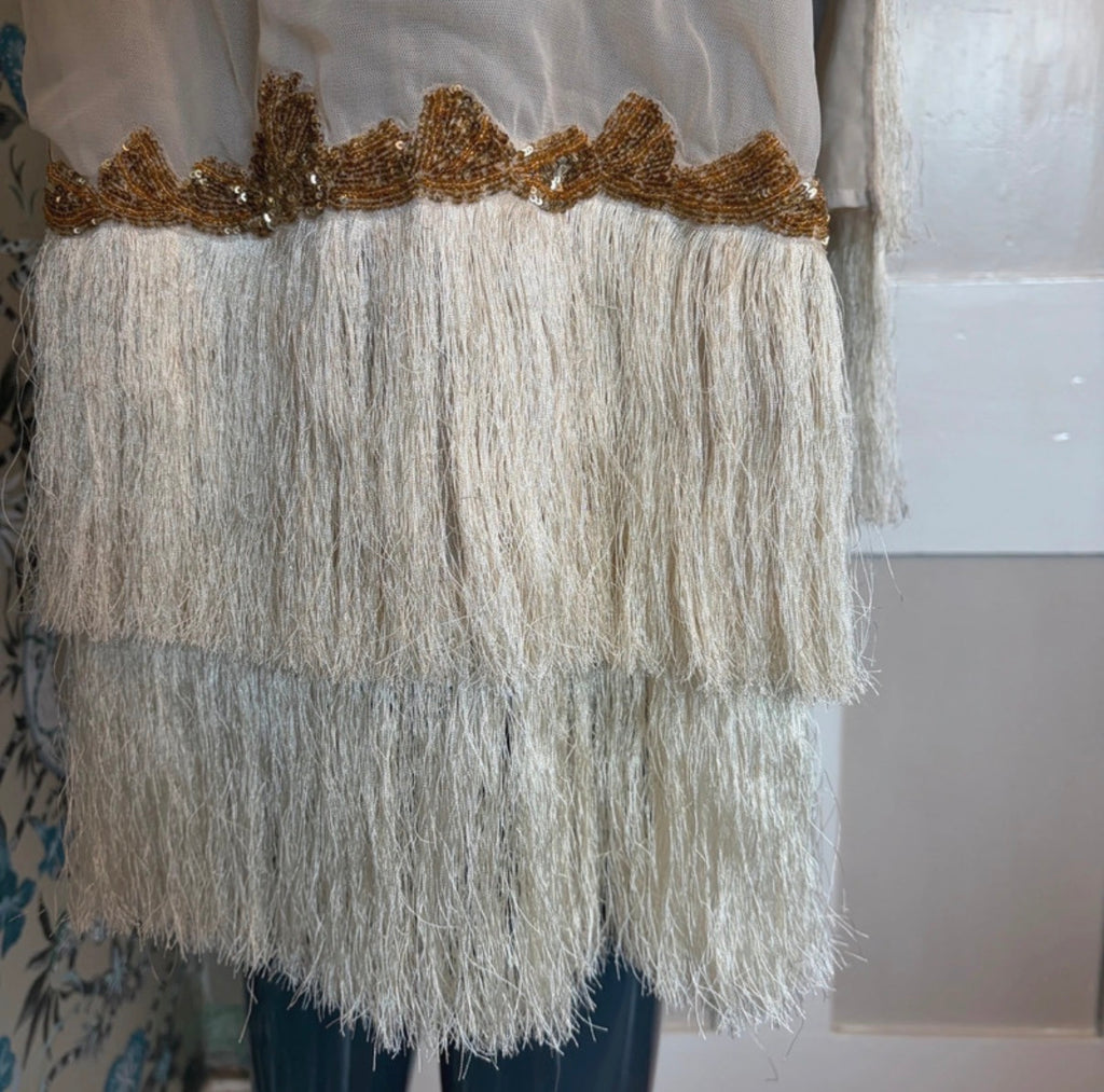 Just Cavalli Embellished Fringe Flapper Dress