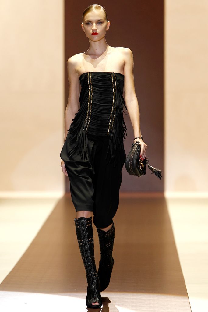 Vintage Gucci SS2011 Fringed Corset